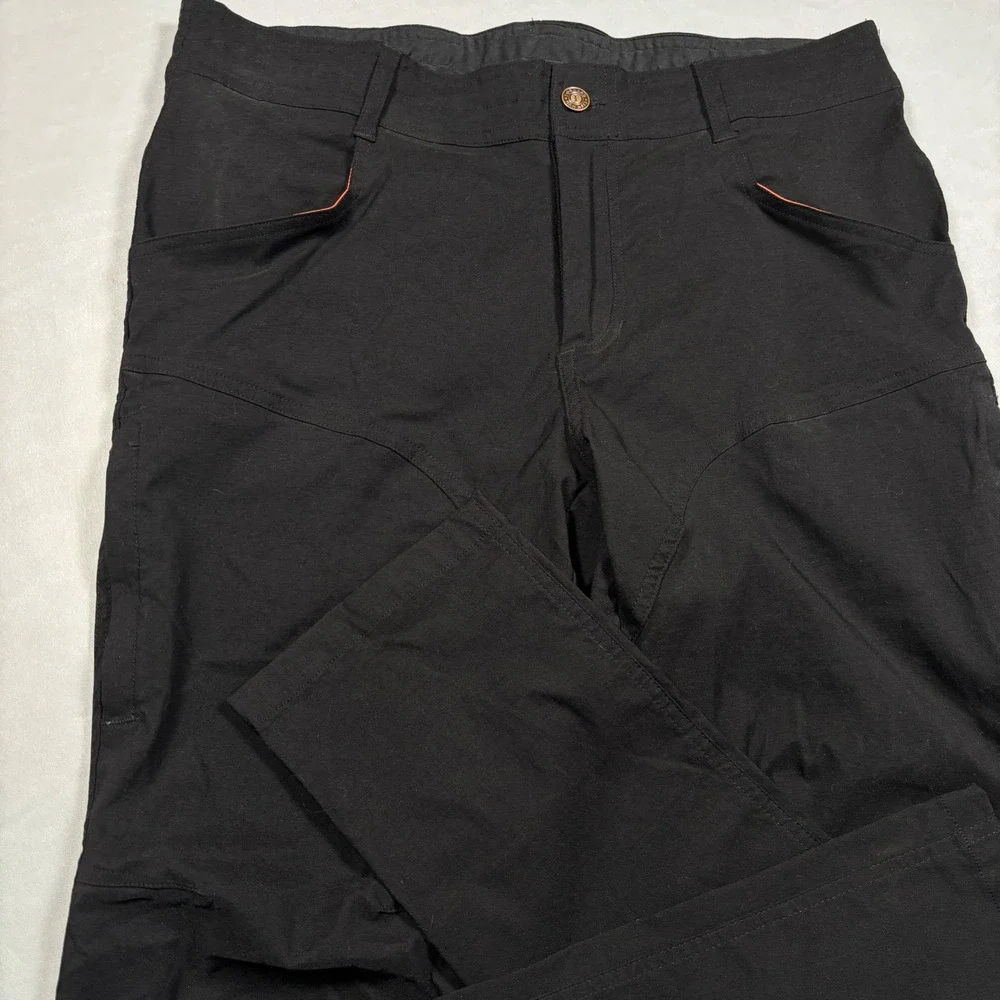 13th Heaven Co Pants Mens 34x32 Black Technical Hiking Outdoor Articulated Knee